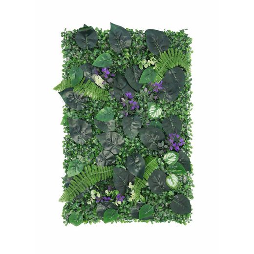 Generic Artificial Plant Wall Panel - 60 x 40 cm, Realistic Green Leaves Decor
