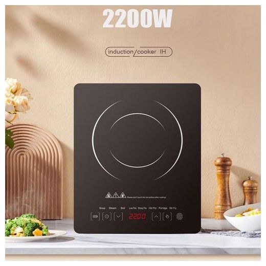 Focustar Induction Cooker Electric Stove Hotplate 2200W - Black - image 2