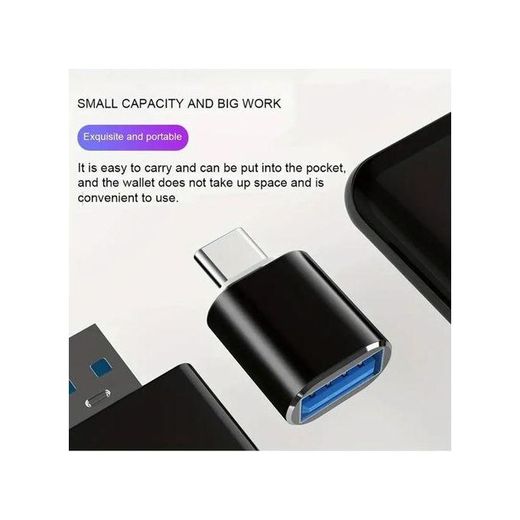 Generic Type C To USB OTG Adapter Converter -- 3pcs - image 2
