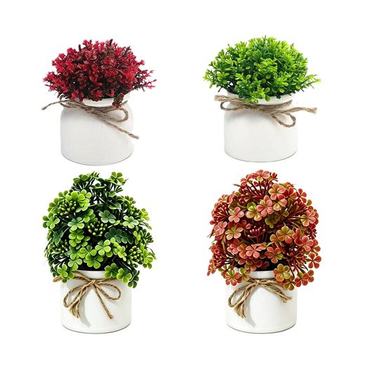 Generic 4 PCS artificial flowers, flowers for room,home plant decorations artificial potted flowers,flowers for living room