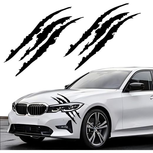 Generic Claw-print style car headlight stickers, motorcycle decorative stickers