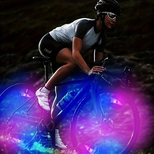Generic Bicycle wheel spoke lights, motion-activated bicycle wheel lights, blue-purple-pink - image 4