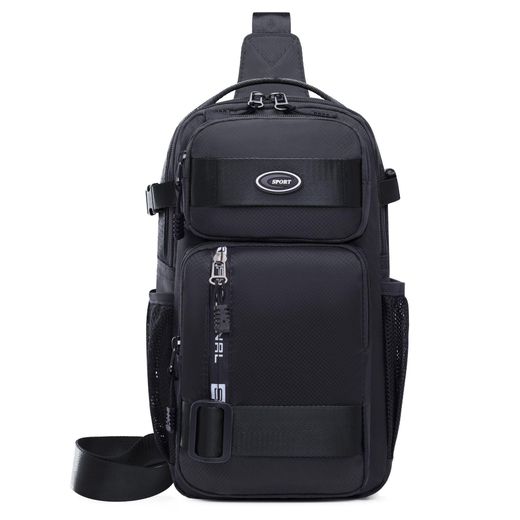 Fashion Men's shoulder bag, trendy chest bag, large capacity waist bag - image 2