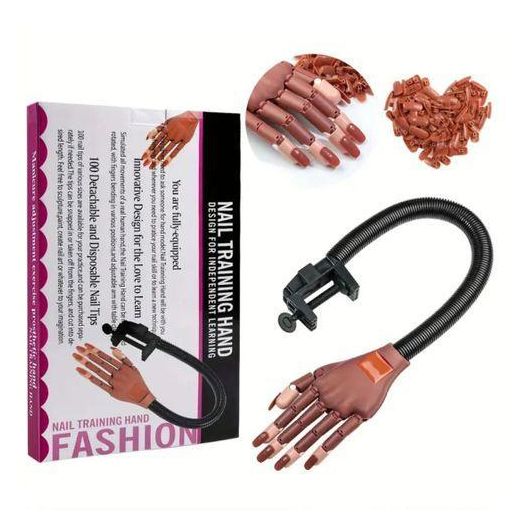 Generic Nail Training Hand - Misscheering Adjustable Acrylic Nail Practice kit - image 4