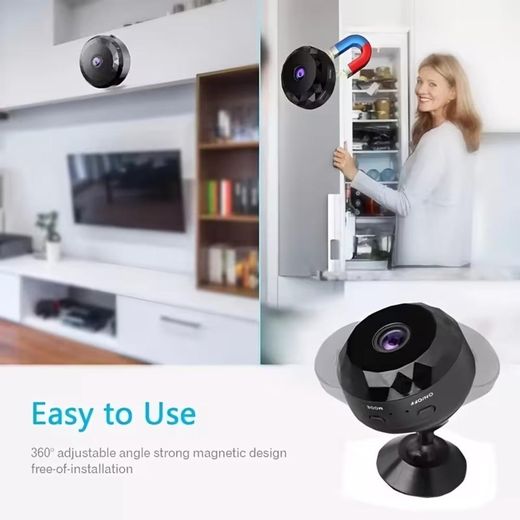 Generic 1080P HD Magnetic Mini WiFi Camera, Portable Wireless Home Security Camera for Pet Baby Monitor - image 4