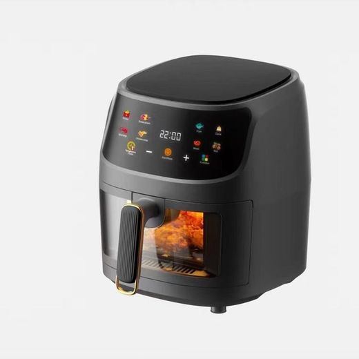 SILVER CREST 8L Digital Display Air Fryer Extra Large ( see through) - Black