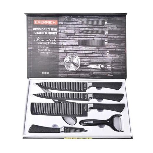 Generic High Quality Knife Set - Black - image 2