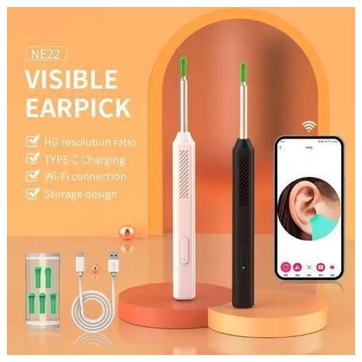 Genelec Smart Light-emittingov Ear Remer, Earwax Removal Tool -Black - image 3