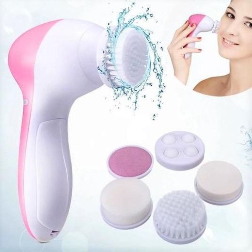 Quality Beauty 5-in-1 Electric Facial Cleansing Brush for Deep Skin Care + Wall-Mounted Automatic Toothpaste Dispenser with Toothbrush Holder – Beauty & Bathroom Essentials - image 2