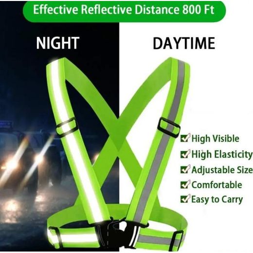 A Design Reflective Pros Sport Vest for Outdoor Sporting - Green - image 2