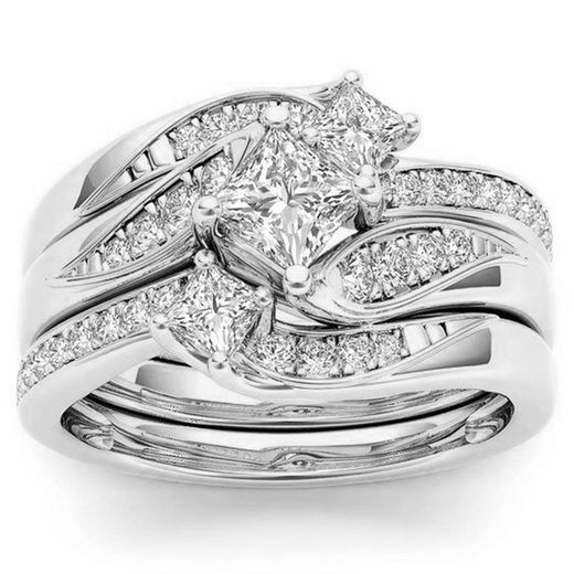 3 Set Wedding Ring - Silver