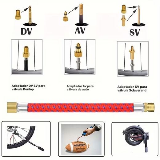 Generic 40-Piece Bicycle Valve Adapter Set,Bike Pump Adapter Set - image 3