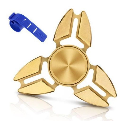 White Label 3 Leaves- Crab Hand Spinner - Gold