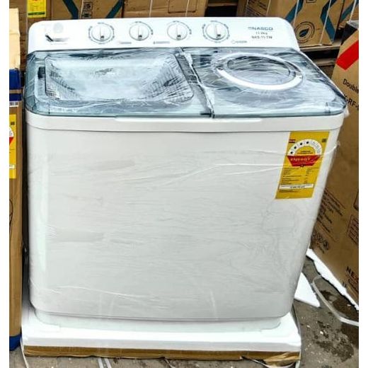 Nasco 11kg Twin Tub Washing Machine - White