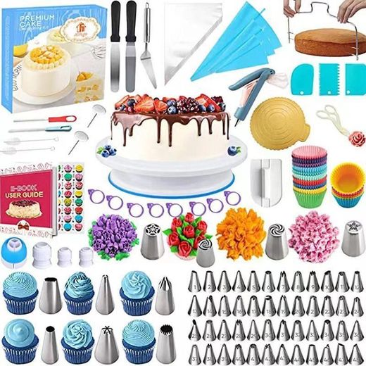 301 Cake Decorating Supplies Kit Sets - White 