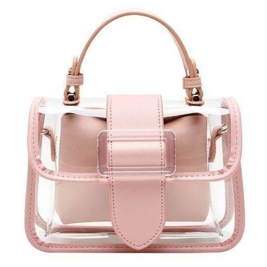 XinbaX Small Bag Transparent Square Fashion Clutches PVC Shoulder Bag Crossbody Handbag - image 2