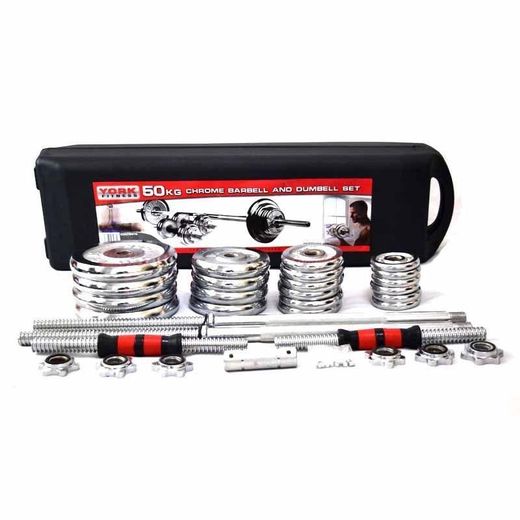 Generic Heavy Duty 50KG Dumbbell & Barbell Combo – Complete Gym Set - image 3