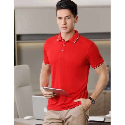 COOFENRISY Men's Polo Shirt Business Casual T-shirt - image 4