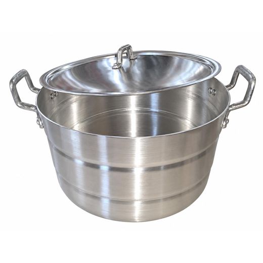 Generic Heavy Duty Gauge Pure Aluminium Cooking Pot Set with Lids (Pack of 3) - Silver - image 2