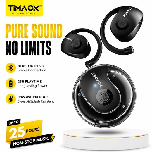 Timack OWS Wilreless Earbuds Bluetooth Earphone Waterproof HiFi Headset HiFi Sound Ear Hook Sport Music Earpods