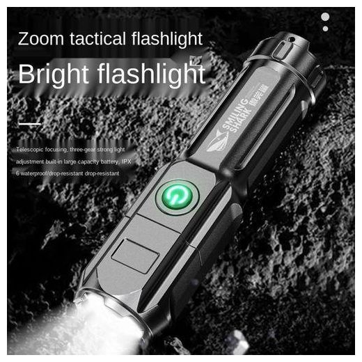 Elfant Telescopic Focusing Three-gear Bright LED Flashlight Pocket Light - image 4