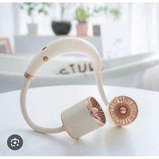 AD Portable Foldable Neck Fan - Multicolours - image 2