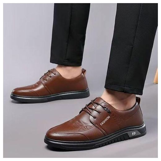 Banagat Men's Formal Italian Wedding Corporate Brogue Shoes Lace Up Brown - image 3