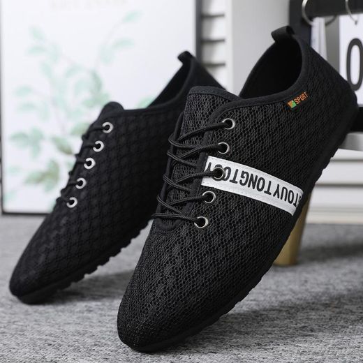 BLWOENS Men's Casual Sneakers Causal Breathable Male Classics Sport Board Shoes Walking Shoes - Black - image 4