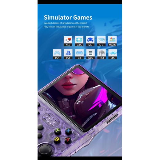 Generic R36S Retro Handheld Video Games Console Open Source Linux System Arkos - image 4
