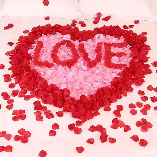 Fashion 1000Pcs Artificial Rose Petals Colorful Simulation Silk Rose Petal For Valentines Day Proposal Wedding Room Decoration Supplies Party Romantic Decoration - image 2