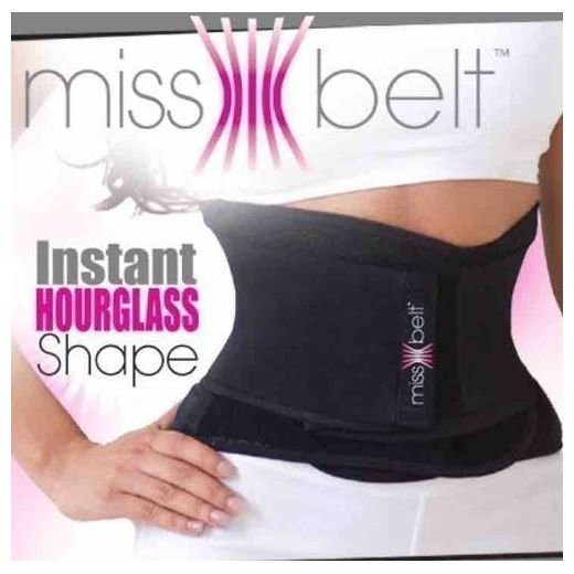 Miss Belt Instant Hourglass Shape Waist Trainer - Black