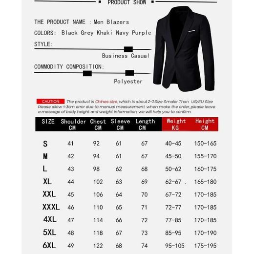 Fashion Two-piece men's slim casual suit - royal blue - image 2