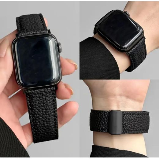 WRISTWATCH Men's Leather Magnetic Buckle Straps Watch Band/Hand Compartible with Galaxy 40mm/42mm (WATCH NOT INCLUDED) - image 4