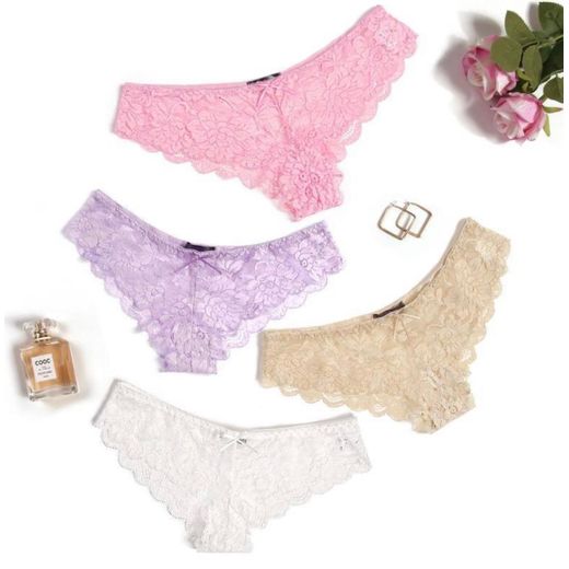 White Label 4 Pieces Of Ladies Panties - Multicolor - image 3