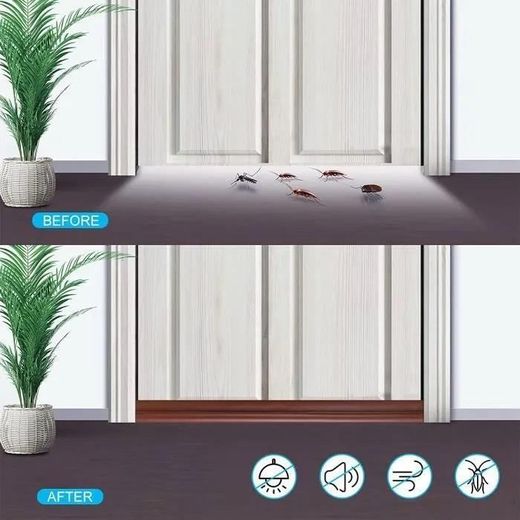 Generic 2-piece door seals for thermal insulation, sound insulation, draft and insect protection - image 4