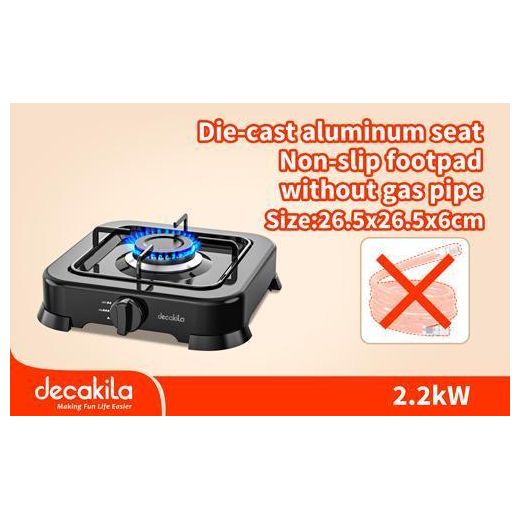 DECAKILA KMGS007B Gas Stove - Black