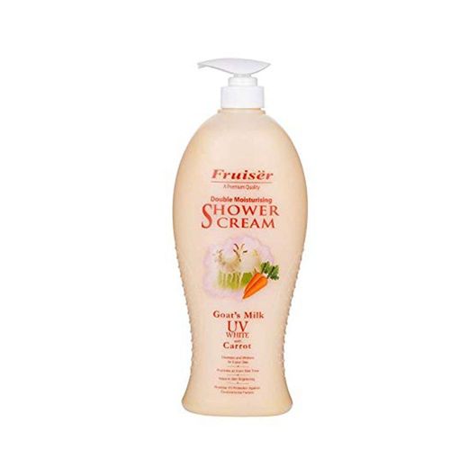 Fruiser Double Moisturising Shower Cream – Goat’s Milk UV White with Carrot – 450ml
