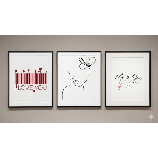 Other 40.64 x 60.96cm Black Minimalist Interior Decor Frame