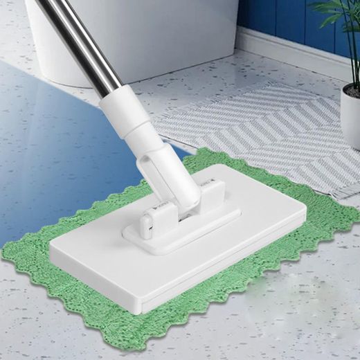 Generic 5-piece set (1 mop set + 4 cleaning cloths) Reusable dry and wet mop, suitable for cleaning kitchens, bathrooms, windows, and floors.