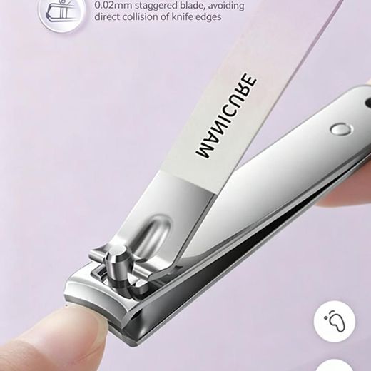 Fashion Portable Manicure Pedicure Set, 4-in-1 Stainless Steel Nail Care Kit with Leather Case for Home and Travel Use - image 3