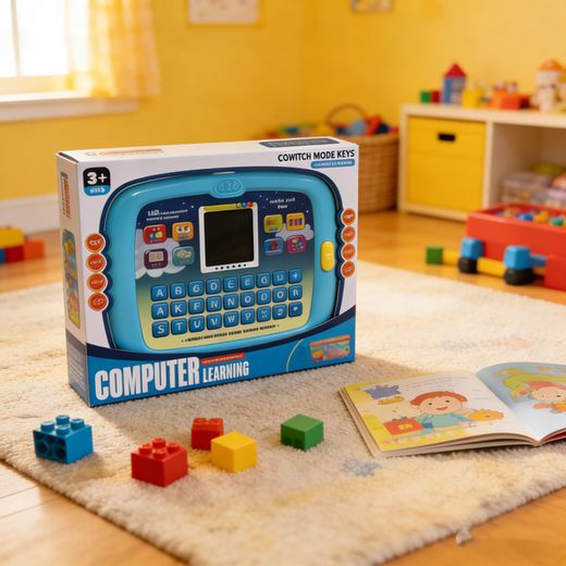 Generic Educational Tablet Toy for Children - Blue - image 3