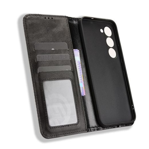 TECNO Spark 40  Pro 4G High Quality Flip Leather Case With Magnetic Adsorption- Black - image 2