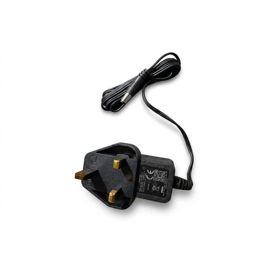 Universal 12V DC Power Supply Adapter – 3-Pin UK Plug Power Adapter Replacement for TV Decoders & Routers – Black
