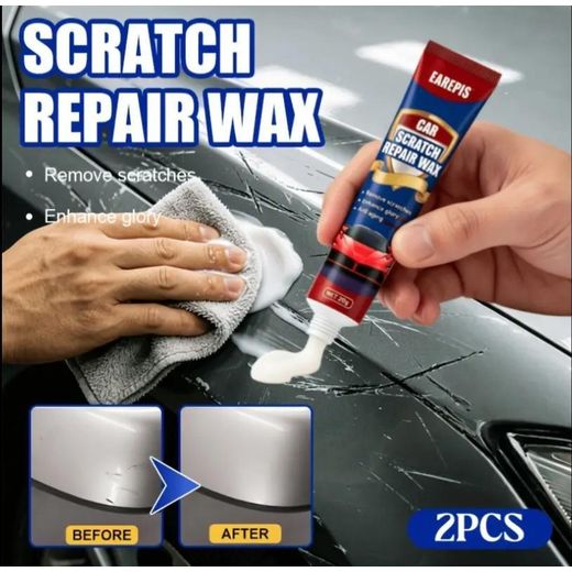 Generic 3Pcs Professional Car Scratch Quick Repair Agent Kit With Sponge Block – Universal Car Paint Scratch Remover & Polishing Compound