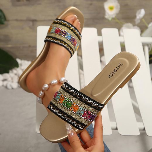 Fashion Women Flat Sandals for Beach Slippers Non-Slip Summer Shoes