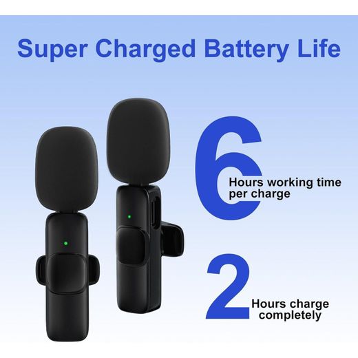 Generic 3 in 1 Wireless Lavalier Microphones for Android, iPhone, iPad, Camera, USB-C Microphone, 7-Hour Battery - image 4