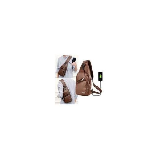Generic Men's Crossbody Bags Shoulder Bags Sling Satchel-Brown - image 3