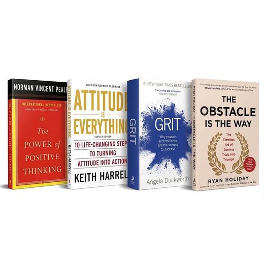 Newton Books The Resilience Collection: The Power of Positive Thinking, Attitude Is Everything, Grit & The Obstacle Is the Way