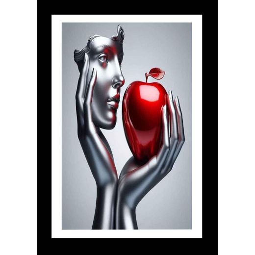 A4 wall mount chipboard  Frame/ flatboard Frame - 8cm X12cm - Black (apple) ...