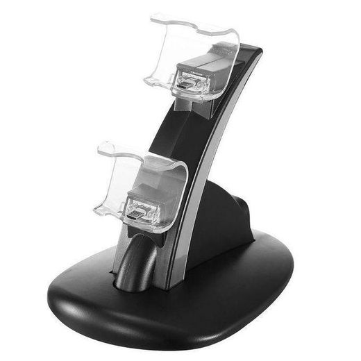 Generic Dual Charging Dock Station for PS4 Controllers - Black - image 3